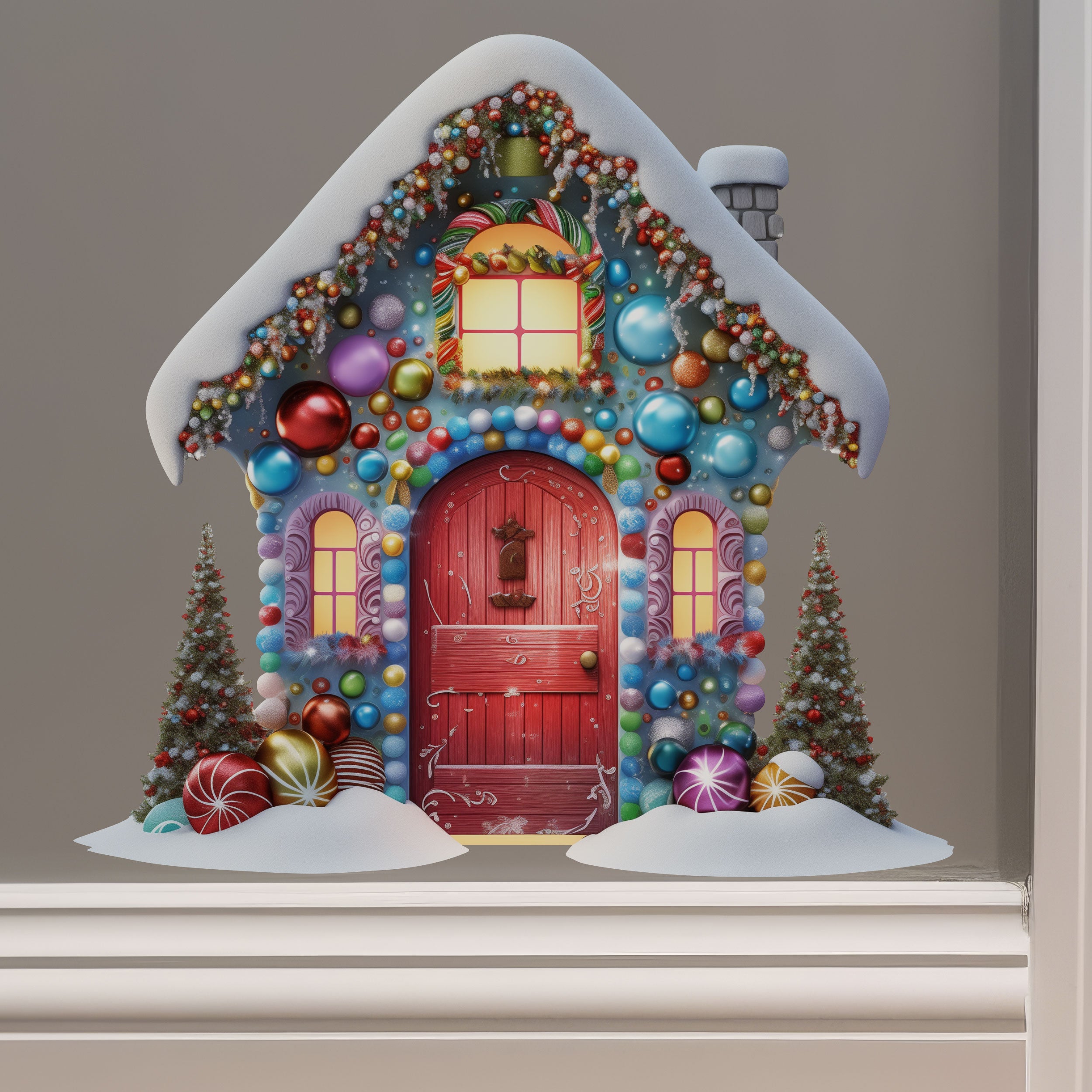 Christmas Village House Wall Sticker – My Wonderful Walls