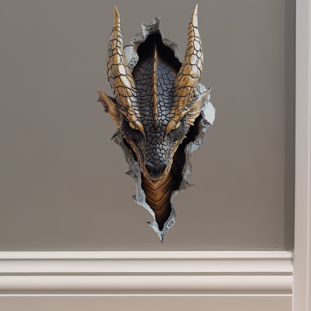 Black Dragon Decal on wall