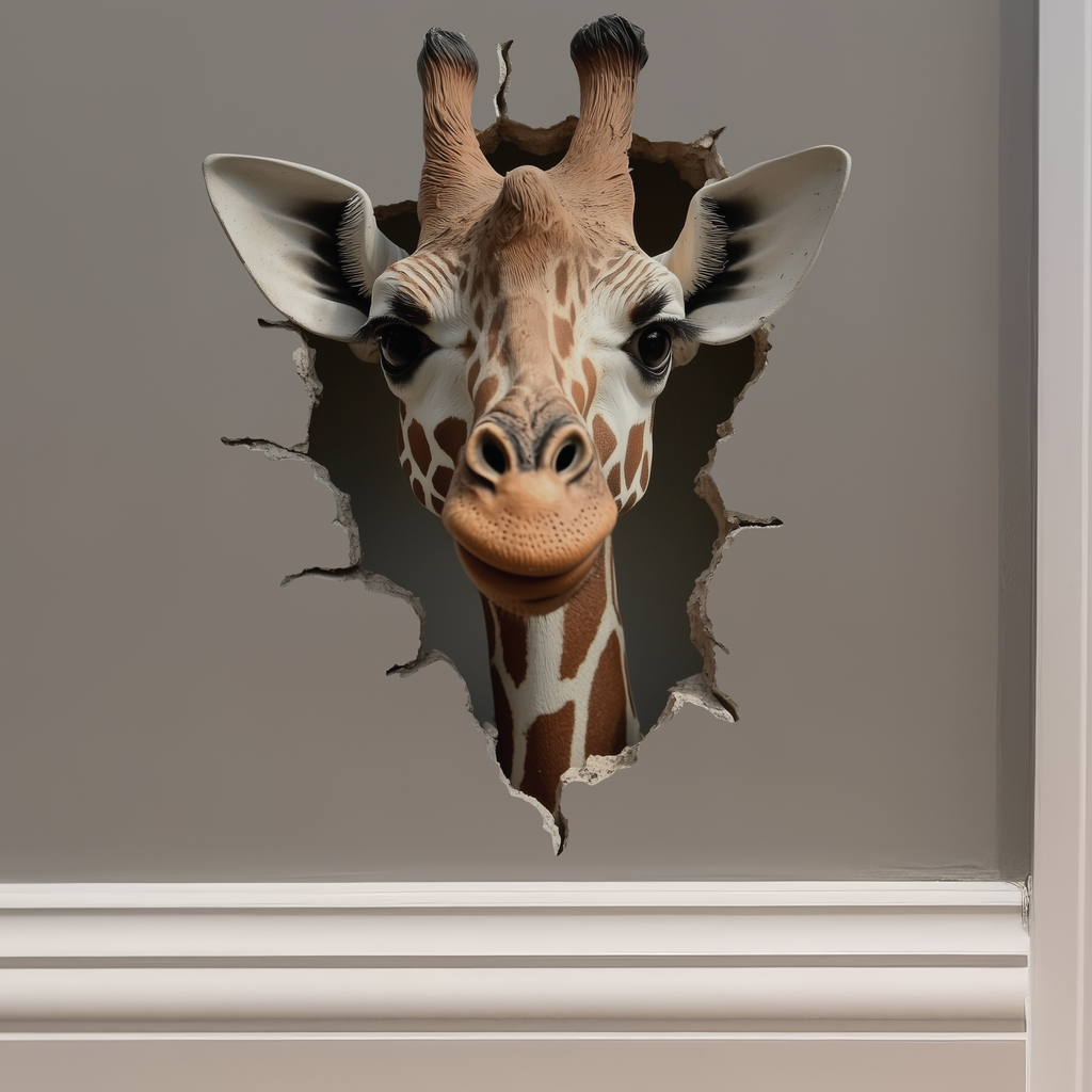 Giraffe Decal on wall