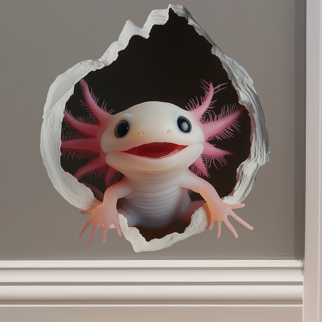 Axolotl Decal on wall