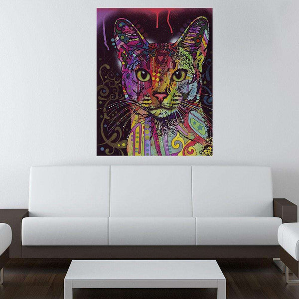 Abyssinian Cat Wall Sticker Decal - Animal Pop Art by Dean Russo – My ...