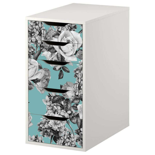 Floral Bouquet Pattern Decal Set for IKEA Alex Drawer Unit – My ...