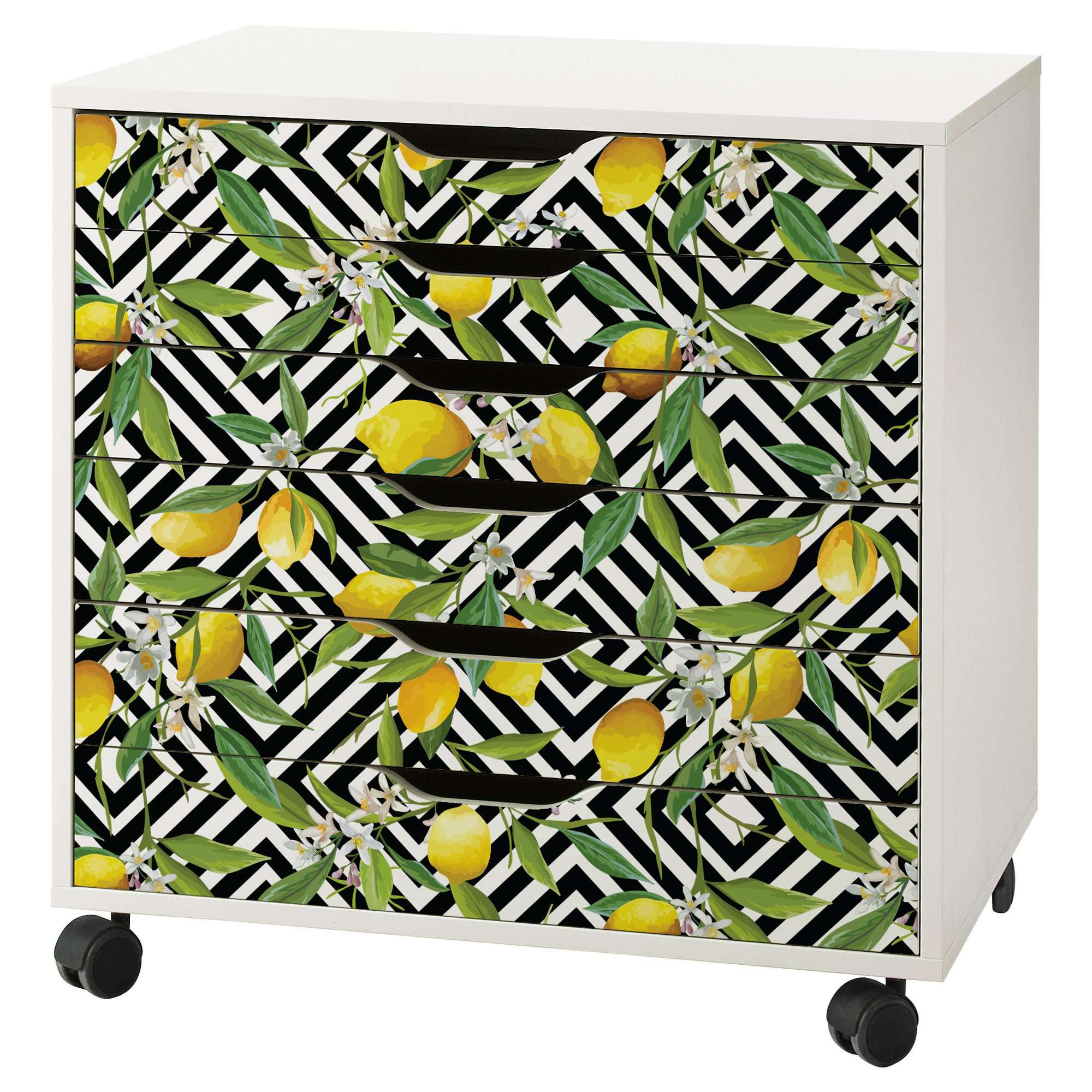 Lemon Pattern Decal Set for IKEA Alex Drawer Unit – My Wonderful Walls