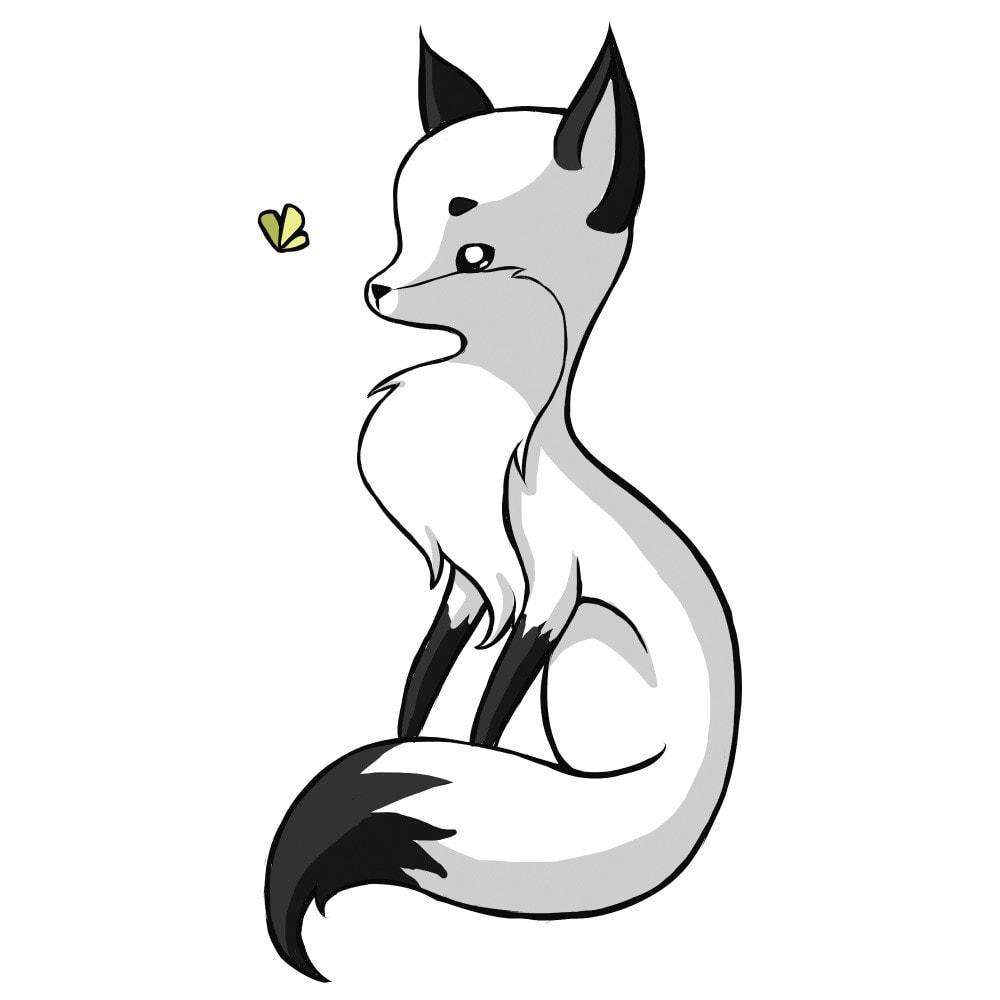 black anime fox | Anime Black Demon Fox Images & Pictures - Becuo | Cartoon  art, Anime, Animal art