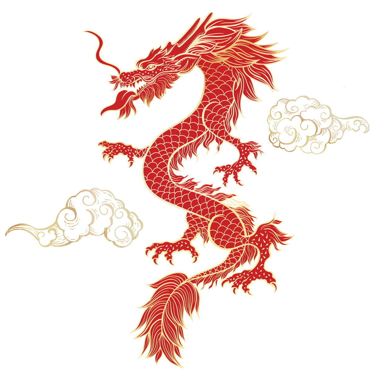 Chinese Dragon Wall Decal – My Wonderful Walls