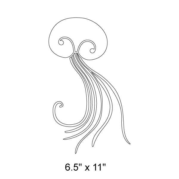 Jellyfish Custom Stencil